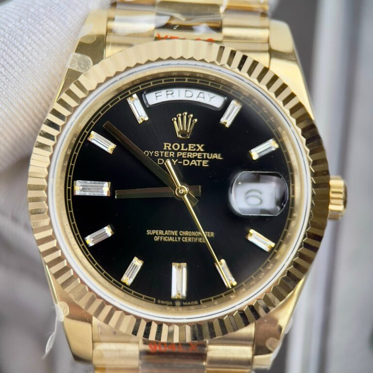 Rolex Day-Date 228238 Replica 11 Watch Black Dial GM Factory 40mm