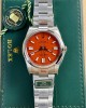 Rolex Oyster Perpetual 124300 Red Dial Oyster Strap King Factory 41mm