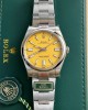 Rolex Oyster Perpetual 124300 Yellow Dial Replica Watch King 41mm