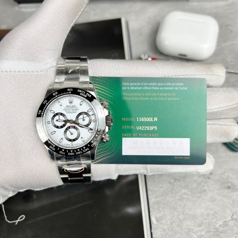 Rolex Cosmograph Daytona 116500LN Replica Watch White Dial BT Factory 40mm